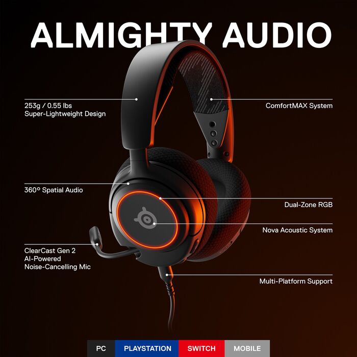 Product image not available for SteelSeries Arctis Nova 3 leikjaheyrnartól - Svört