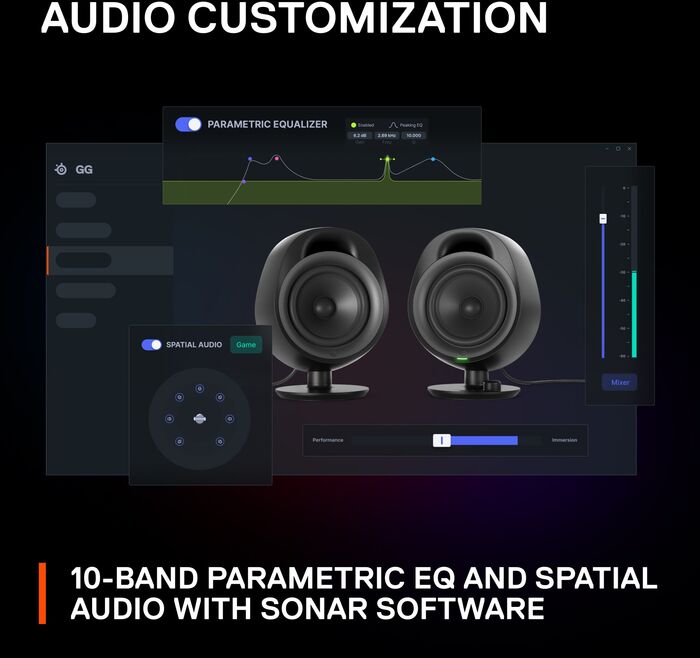 SteelSeries Arena 3 tölvuhátalarar 