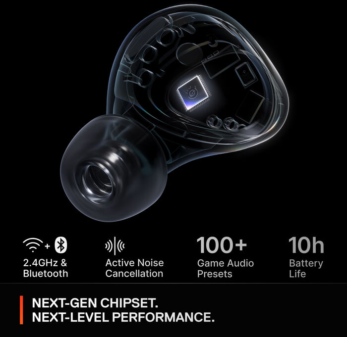 SteelSeries Arctis Gamebuds leikjaheyrnartól - Svört