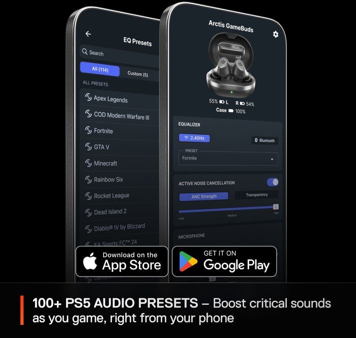 SteelSeries Arctis Gamebuds leikjaheyrnartól - Svört