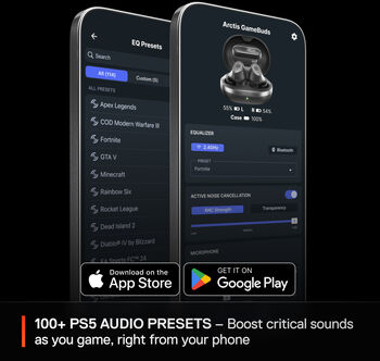 SteelSeries Arctis Gamebuds leikjaheyrnartól - Svört