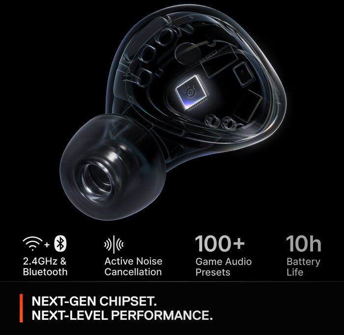 SteelSeries Arctis Gamebuds leikjaheyrnartól - Hvít