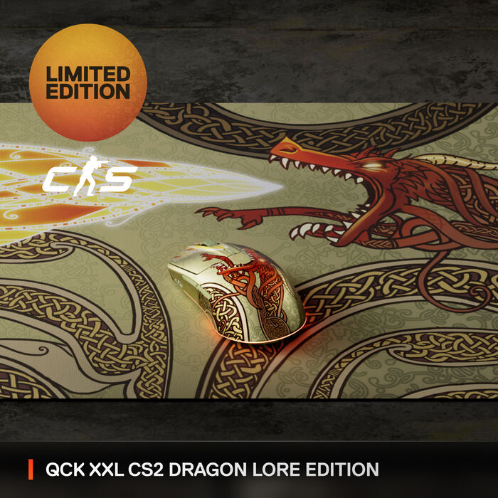 Steelseries Qck músarmotta - CS2 Dragon Lore