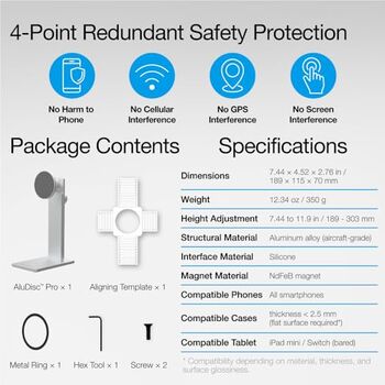 Just Mobile Aludisc Pro símastandur