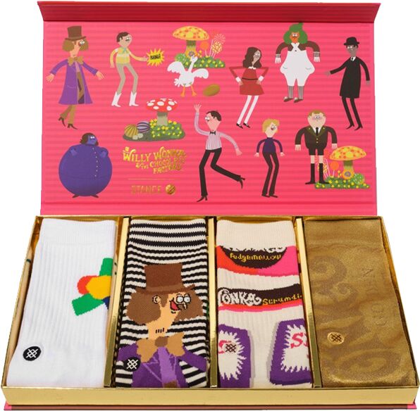 Stance sokkar Willy Wonka gjafasett - L