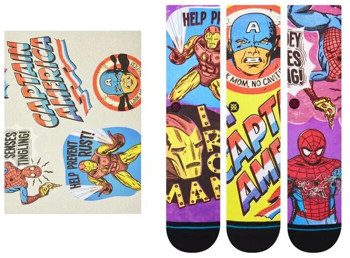 Stance sokkar Marvel gjafakassi - M 