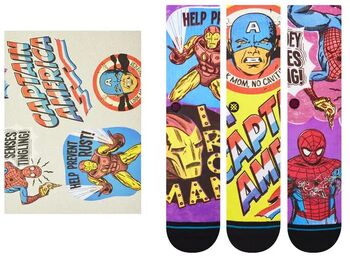 Stance sokkar Marvel gjafakassi - M 