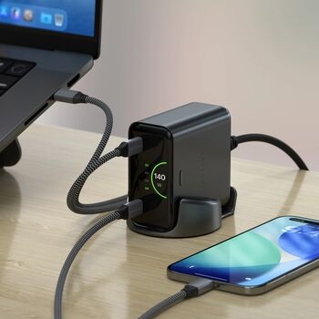Satechi ChargeView 140W hleðslutæki - Svart