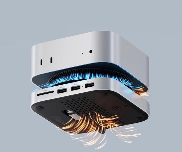 Satechi Mac Mini M4 standur og tengikví