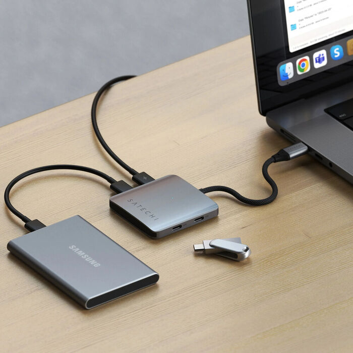 Satechi USB-C tengikví - 4 tengi