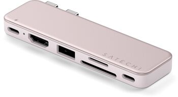 Satechi Neo Hub Mini USB-C tengikví - Fölbleik
