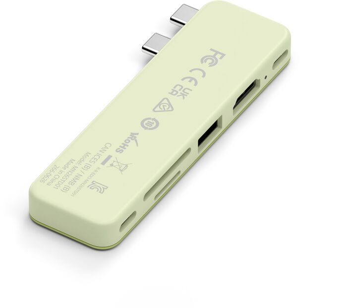 Satechi Neo Hub Mini USB-C tengikví - Limegrænt