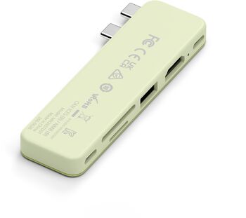 Satechi Neo Hub Mini USB-C tengikví - Limegrænt