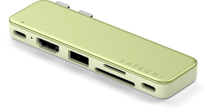 Satechi Neo Hub Mini USB-C tengikví - Limegrænt