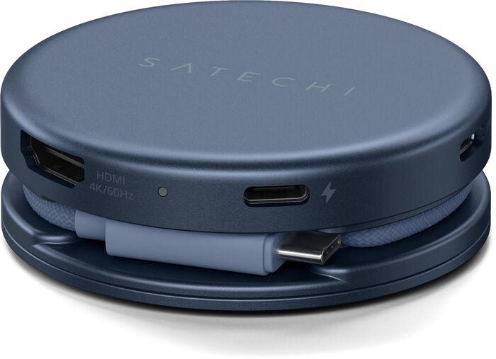 Satechi OntheGo 5-í-1 USB-C tengikví - Blár