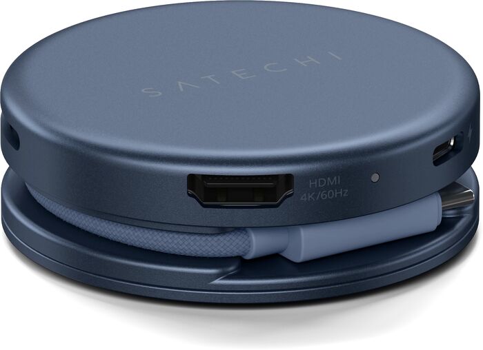 Satechi OntheGo 5-í-1 USB-C tengikví - Blár