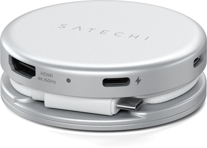 Satechi OntheGo 5-í-1 USB-C tengikví - Silfur