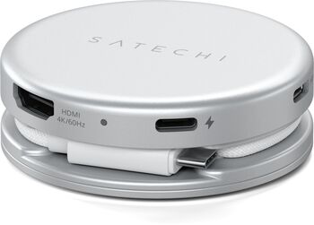 Satechi OntheGo 5-í-1 USB-C tengikví - Silfur