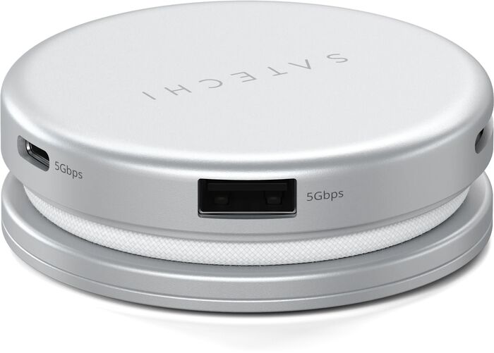 Satechi OntheGo 5-í-1 USB-C tengikví - Silfur