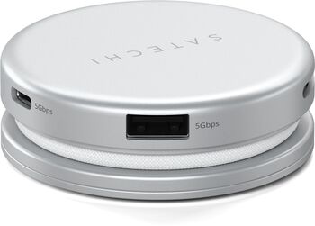 Satechi OntheGo 5-í-1 USB-C tengikví - Silfur
