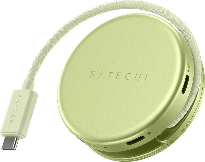 Satechi OntheGo 5-í-1 USB-C tengikví - Limegrænt