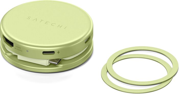 Satechi OntheGo 5-í-1 USB-C tengikví - Limegrænt