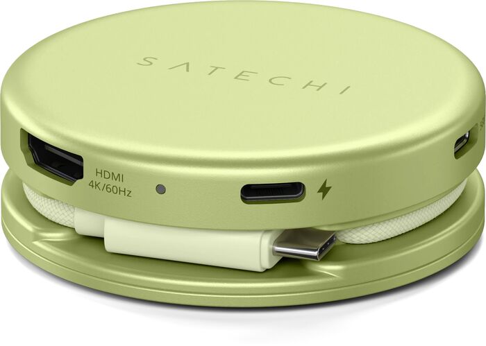 Satechi OntheGo 5-í-1 USB-C tengikví - Limegrænt