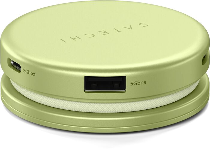 Satechi OntheGo 5-í-1 USB-C tengikví - Limegrænt