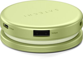 Satechi OntheGo 5-í-1 USB-C tengikví - Limegrænt