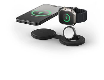 Satechi OntheGo 2 í 1 Þráðlaus Hleðsla - Svört