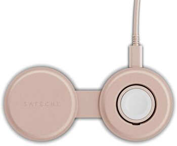 Satechi OntheGo 2 í 1 Þráðlaus Hleðsla - Bleik