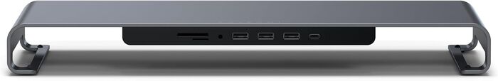 Satechi XL skjástandur m. USB-C tengikví - Grár