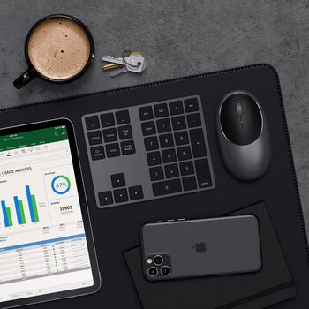 Satechi Bluetooth talnaborð - Grátt