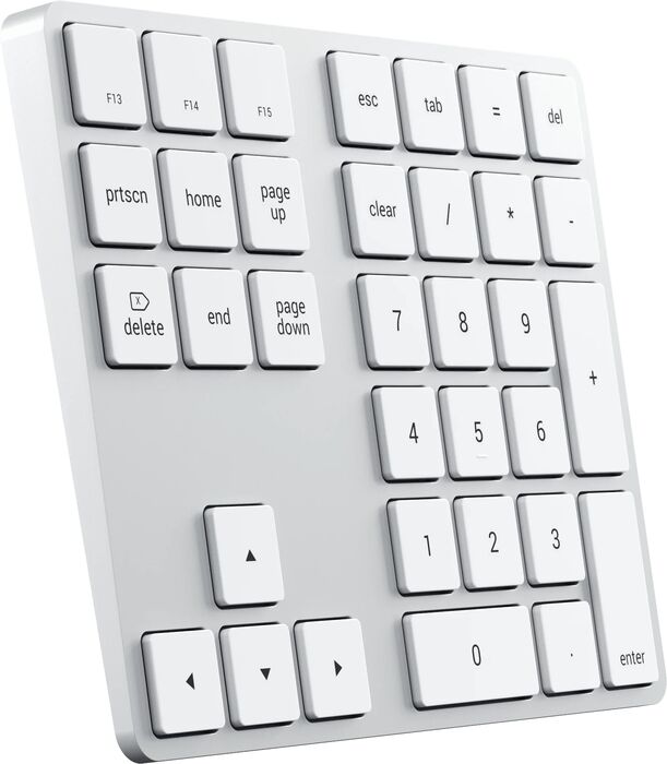 Satechi Bluetooth talnaborð - Silfur