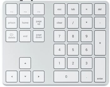 Satechi Bluetooth talnaborð - Silfur