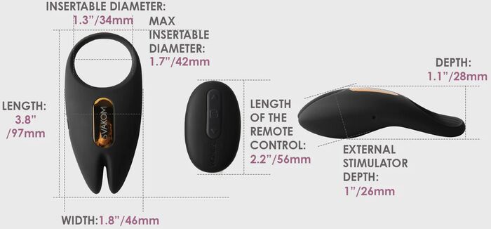 Svakom Winni 2 typpahringur - Svartur