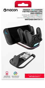 Hleðslustandur f. Switch 2 og 2x Pro stýripinna