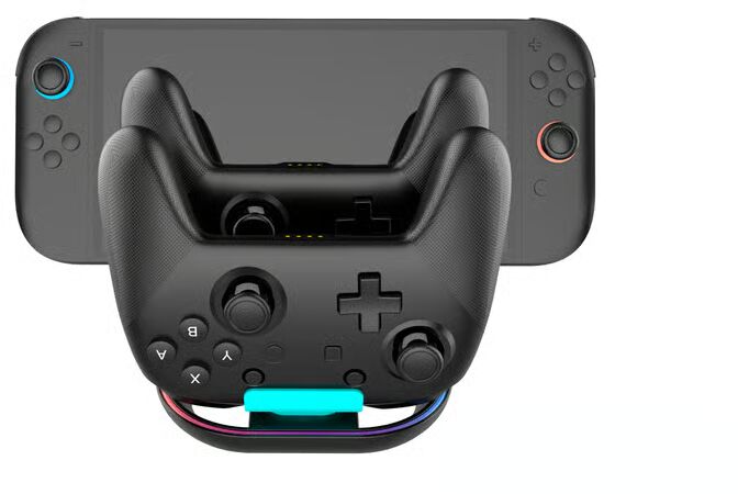 Hleðslustandur f. Switch 2 og 2x Pro stýripinna