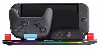 Hleðslustandur f. Switch 2, Pro stýripinna og Joy-Con