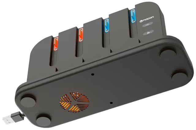 Nacon hleðslustandur með kælingu f. Switch 2 og Joy-Con