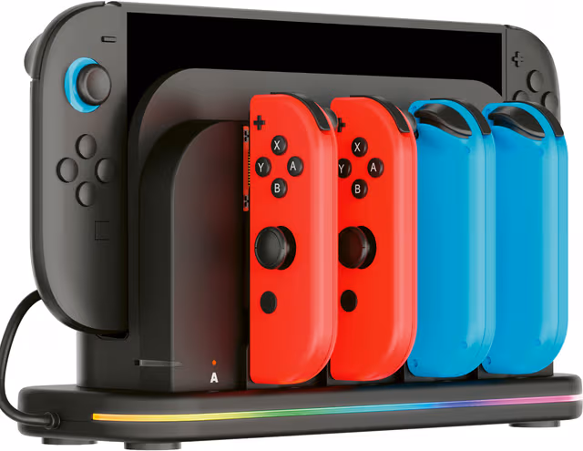 Nacon hleðslustandur með kælingu f. Switch 2 og Joy-Con