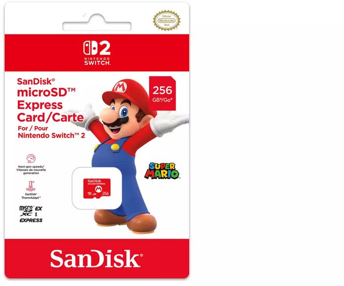 SanDisk microSD Express Switch 2 minniskort - 256 GB