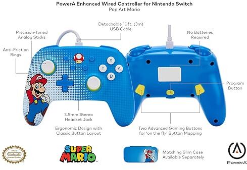 PowerA Nintendo Switch stýripinni - Mario Pop Art