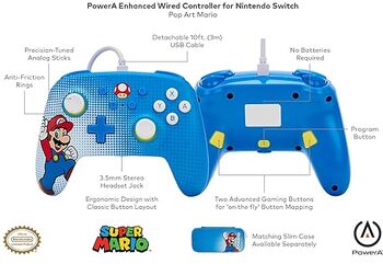 PowerA Nintendo Switch stýripinni - Mario Pop Art