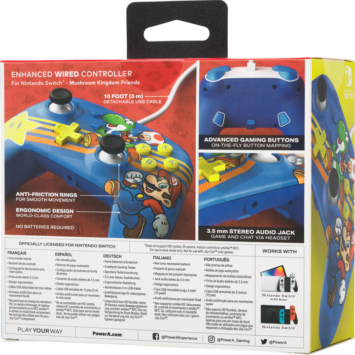 PowerA Nintendo Switch stýripinni - Mushroom Kingdom