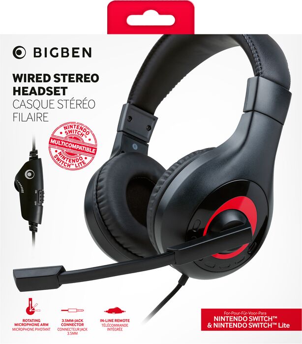 Nacon Bigben V1 leikjaheyrnartól - Svört