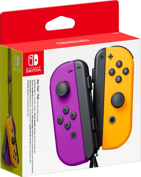 Nintendo Joy-Con stýripinnar - Fjólublár/appelsínugulur