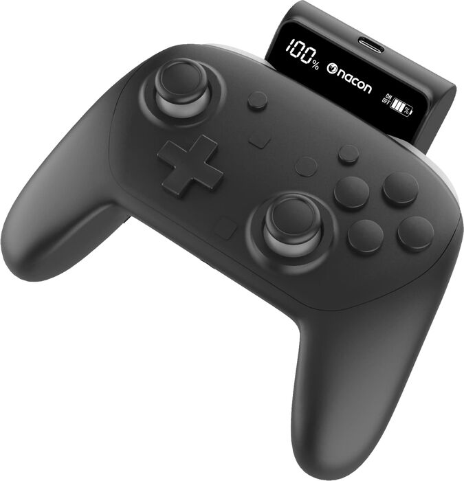 Nacon aukarafhlaða fyrir Nintendo Switch og PS5 stýripinna - svört