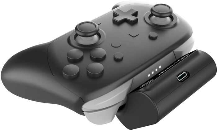 Nacon aukarafhlaða fyrir Nintendo Switch og PS5 stýripinna - svört