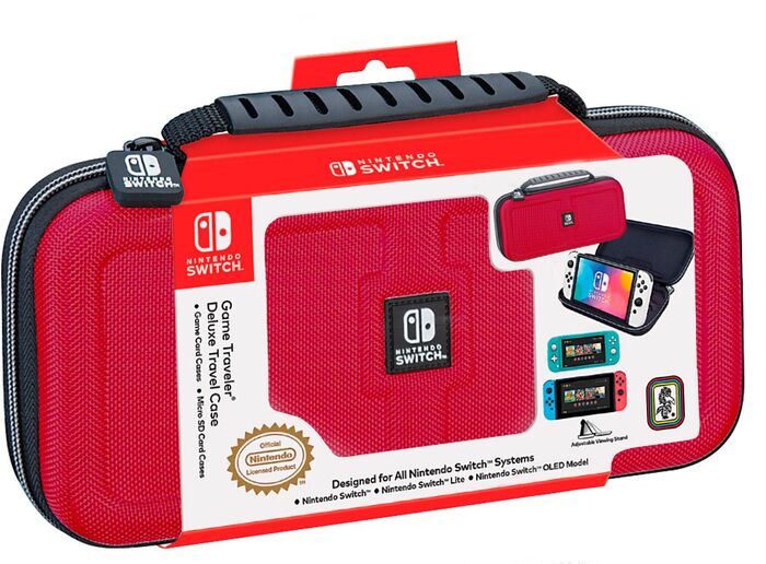 Nintendo Deluxe taska með vösum - Rauð